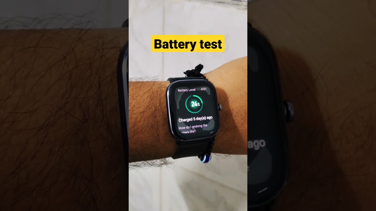 amazfit gts 2 mini battery drain test