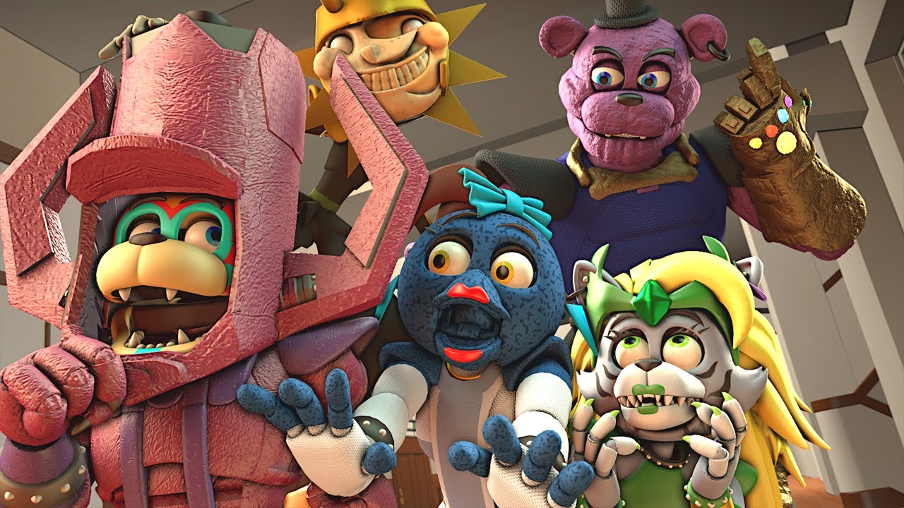 FNAF Security Breach Marvel Villains School of Animatronics