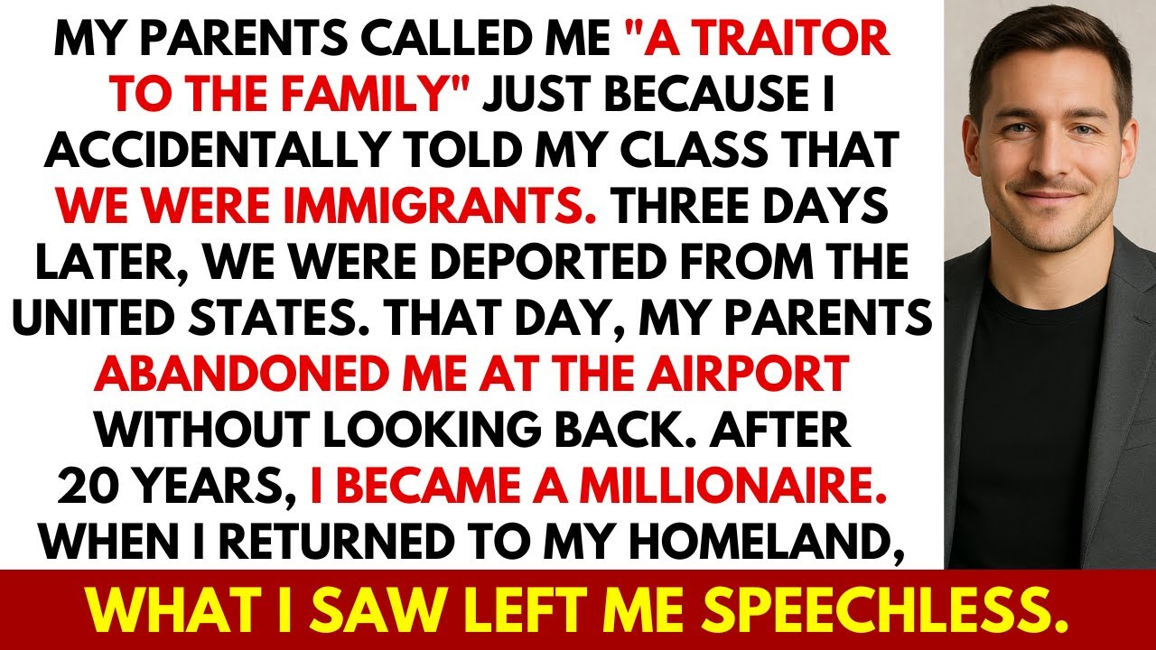 I Told My Class We Were Immigrants — My Parents Called Me A Traitor & Abandoned Me At the Airport.