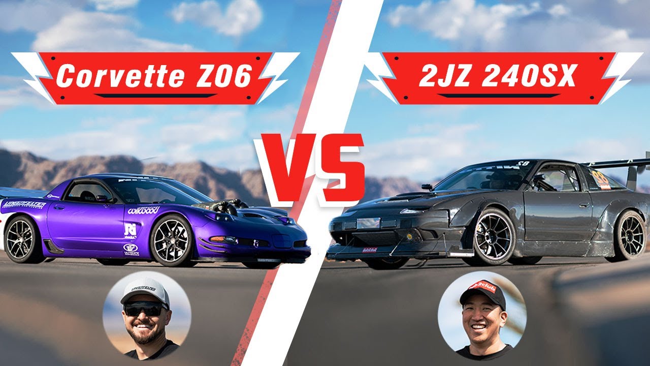 Z06 Corvette vs 2JZ 240SX | Driver Battles