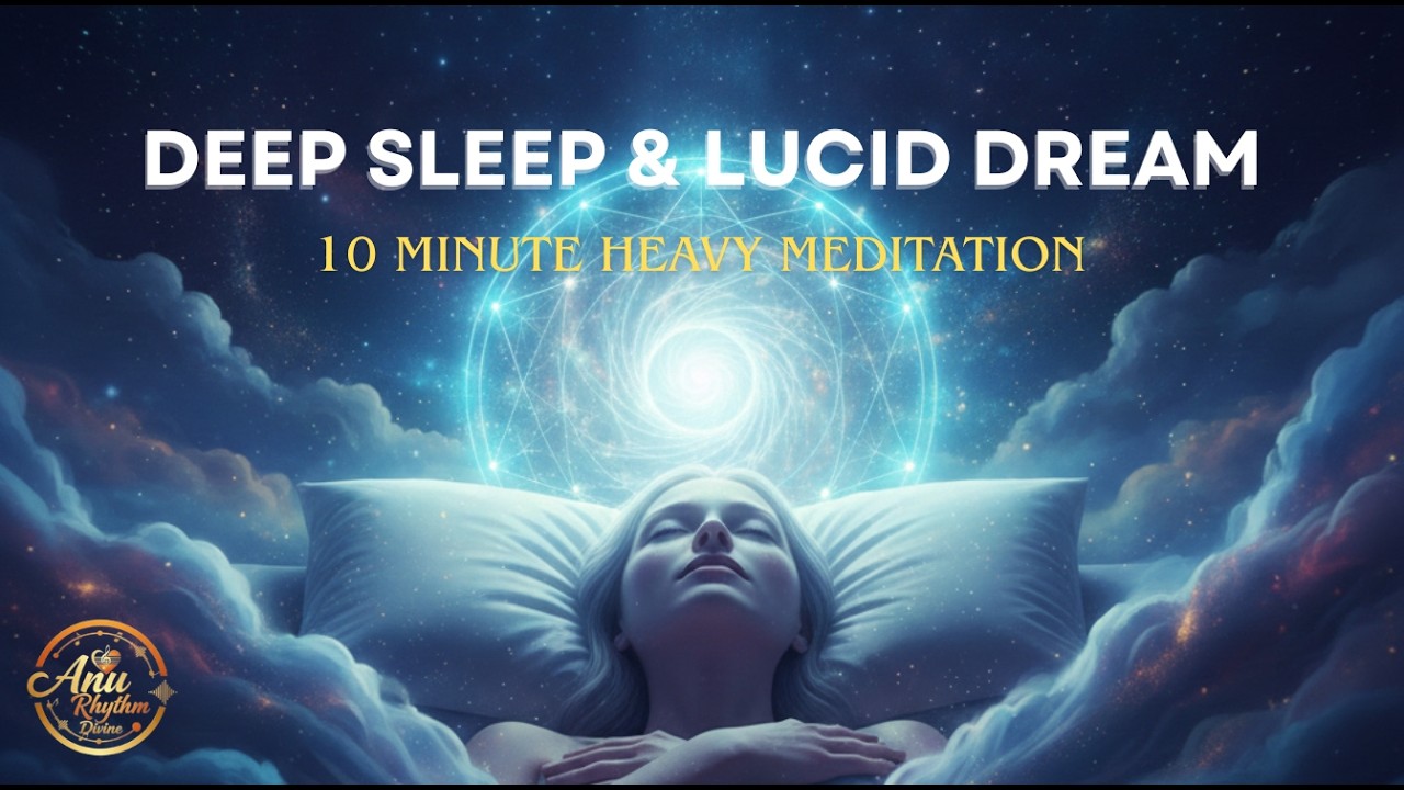 Deep Sleep & Lucid Dreaming: 10 Minute Heavy Meditation (Binaural Beats) | AnuRhythmDivine