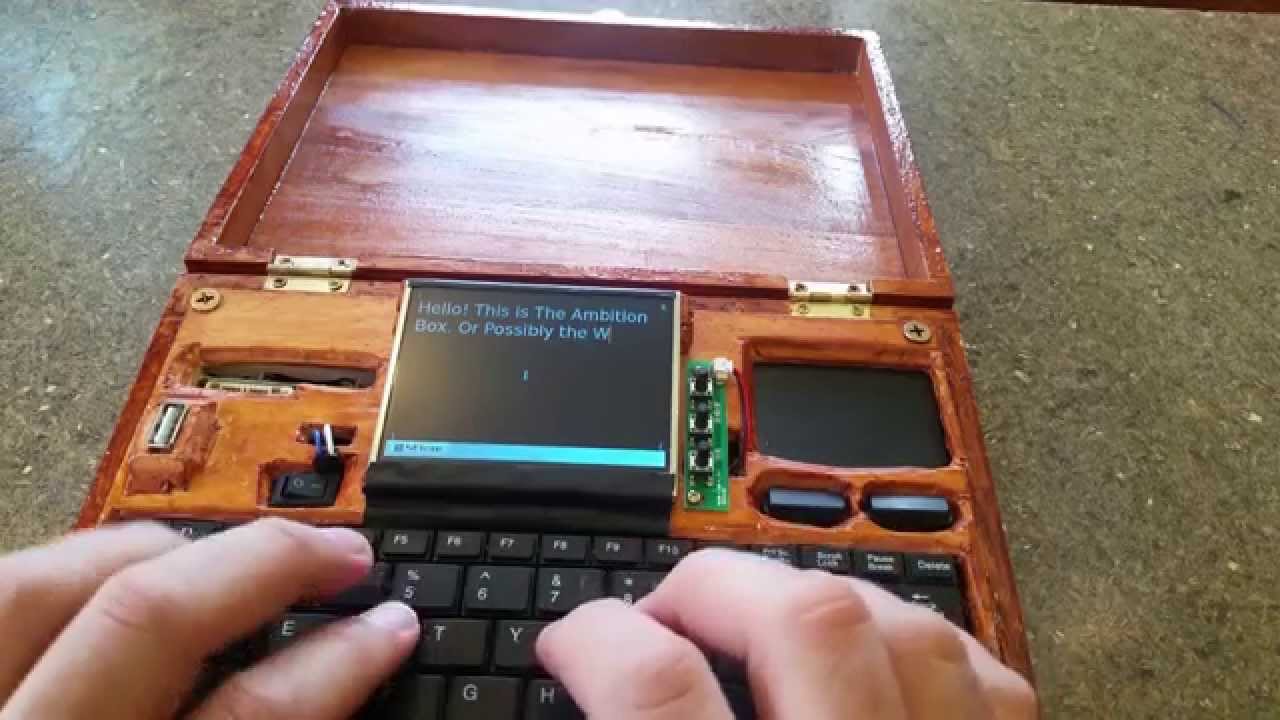Raspberry Pi powered word processor- 