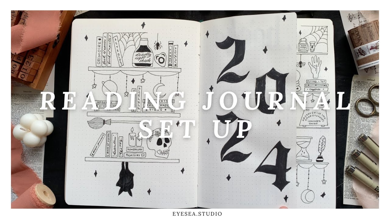 2024 Reading Journal Set Up Witchy Dark Academia