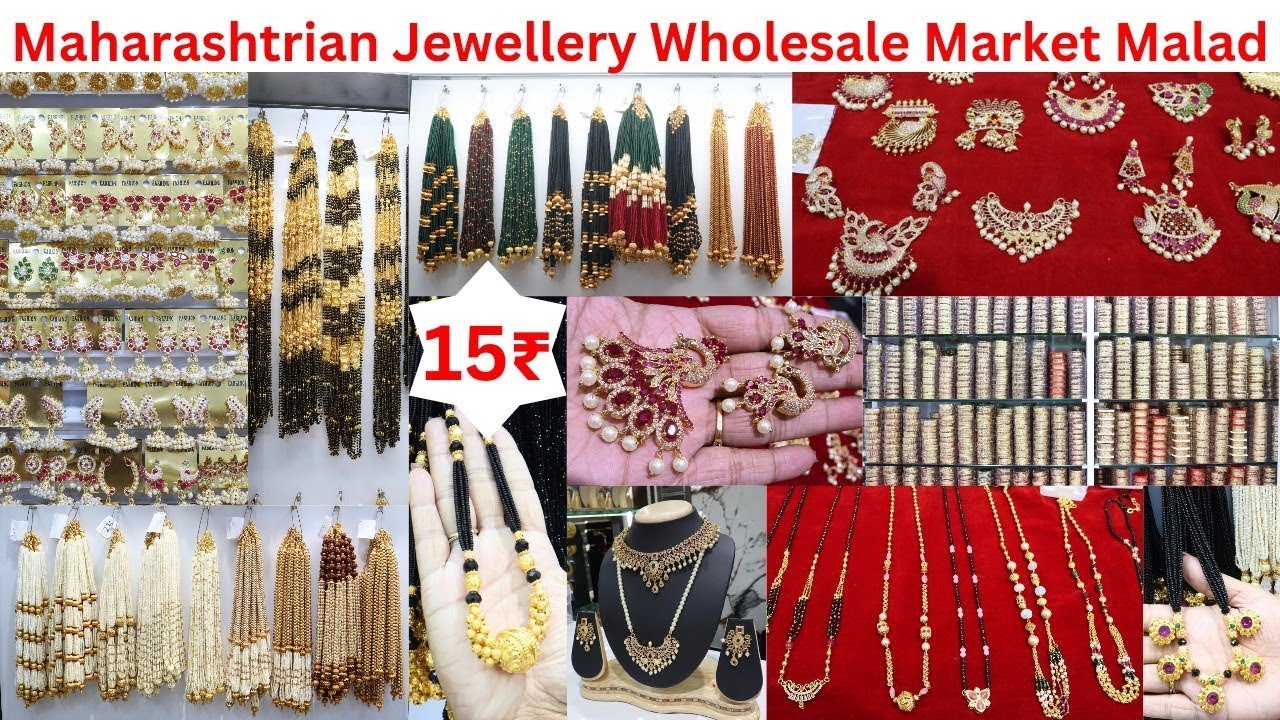 Maharashtrian Traditional Jewellery | Malad Wholesale Market | Mangalsutra @20Rs | Radha Immitation