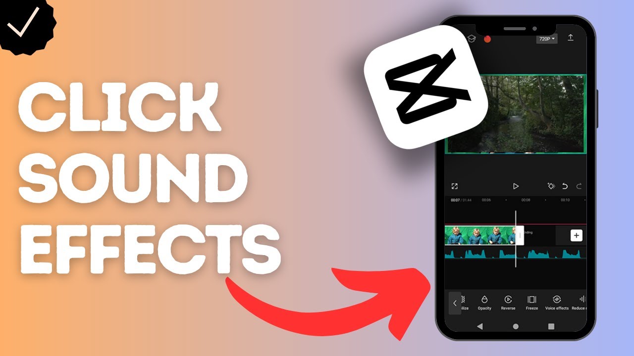 How to add click sound effects to videos in CapCut?