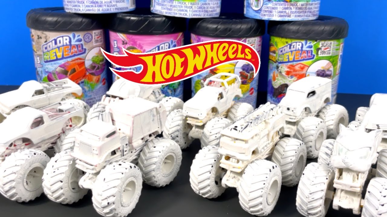 🤯🌨️ HOT WHEEL MONSTER TRUCK Color Reveal CUSTOM Snow Edition: