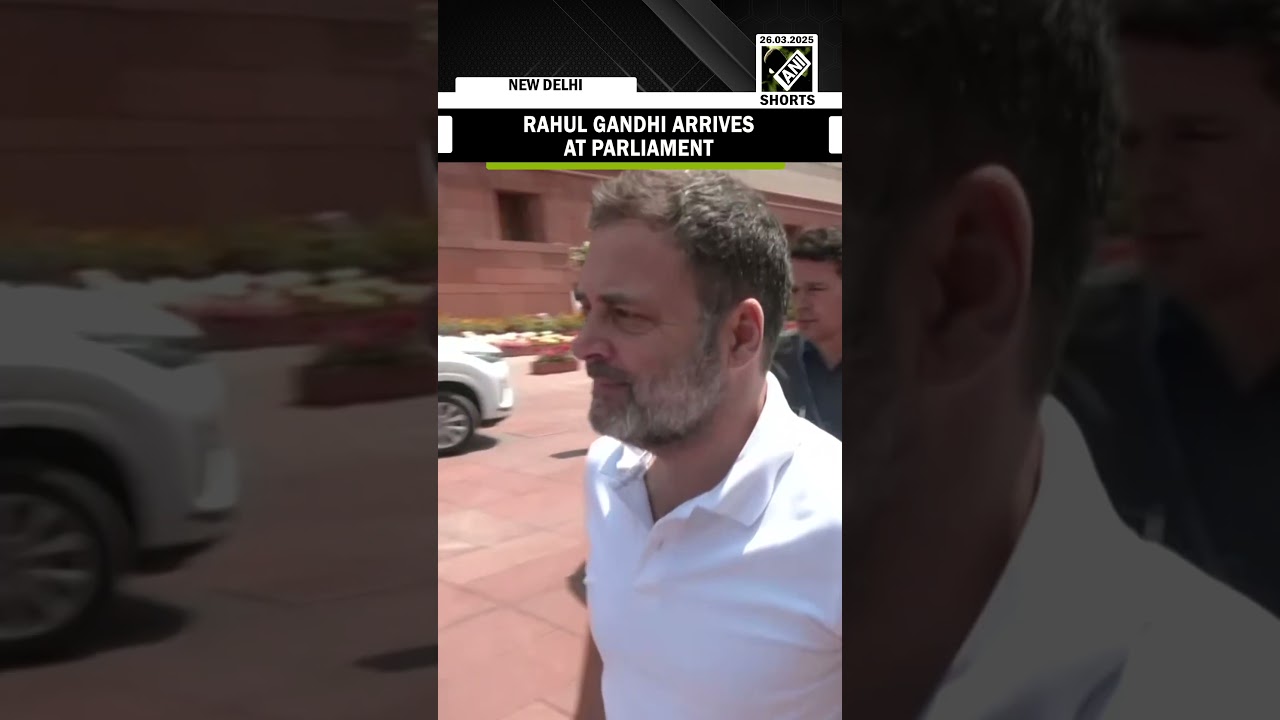 Lok Sabha LoP Rahul Gandhi arrives at Parliament