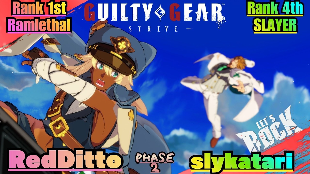 GGST➤Rank 1st Ramlethal / ラムレザル [ RedDitto ] vs Rank 4th SLAYER / スレイヤー [ slykatari ] Guilty Gear