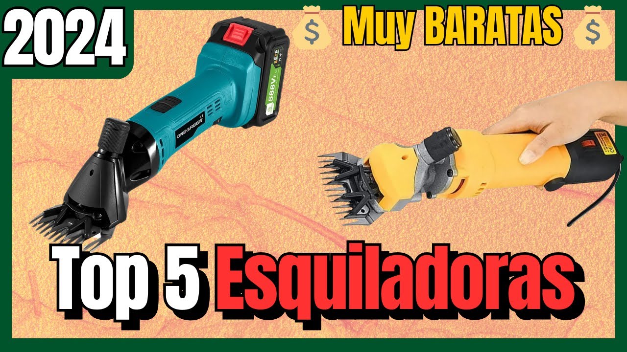🔥 Las 5 mejores ESQUILADORAS BARATAS de Aliexpress [2024] Tijeras Eléctricas de Esquilado, Ovejas