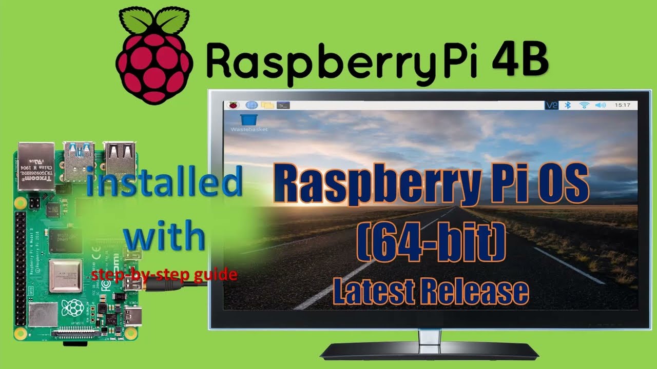 Raspberry Pi 4B | Raspberry Pi OS 64-Bit | Raspberry Pi 4 installed with Raspberry Pi OS 64-Bit