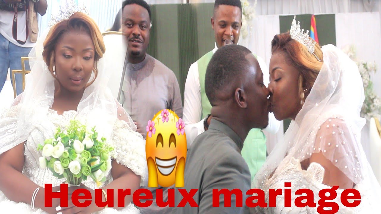 APRES SON PR0CES VOILÀ LA CEREMONIE NUPTIELE ADJUDANT SARAH ABEDI DEVANT L EGLISE ET LA FAMILLE TALA