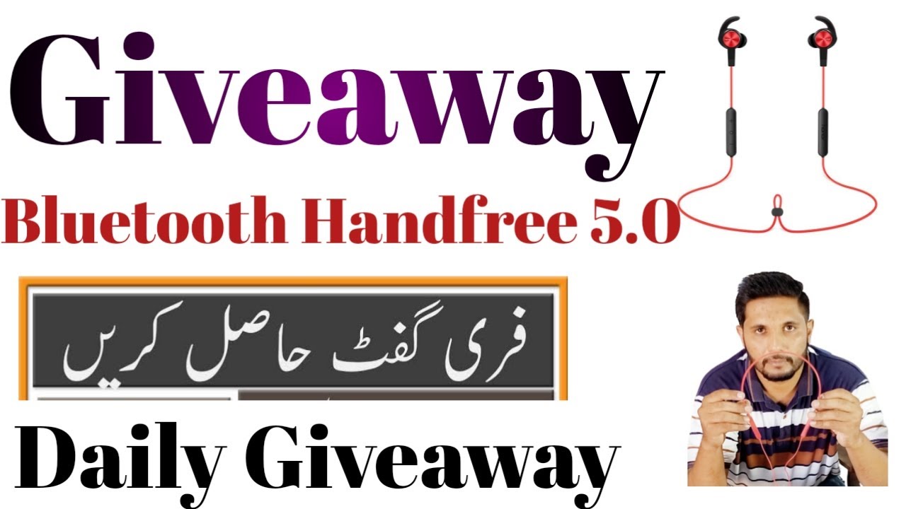 Giveaway Bluetooth Hendfree 5.0 Free Gift Daily Giveaway #jantech