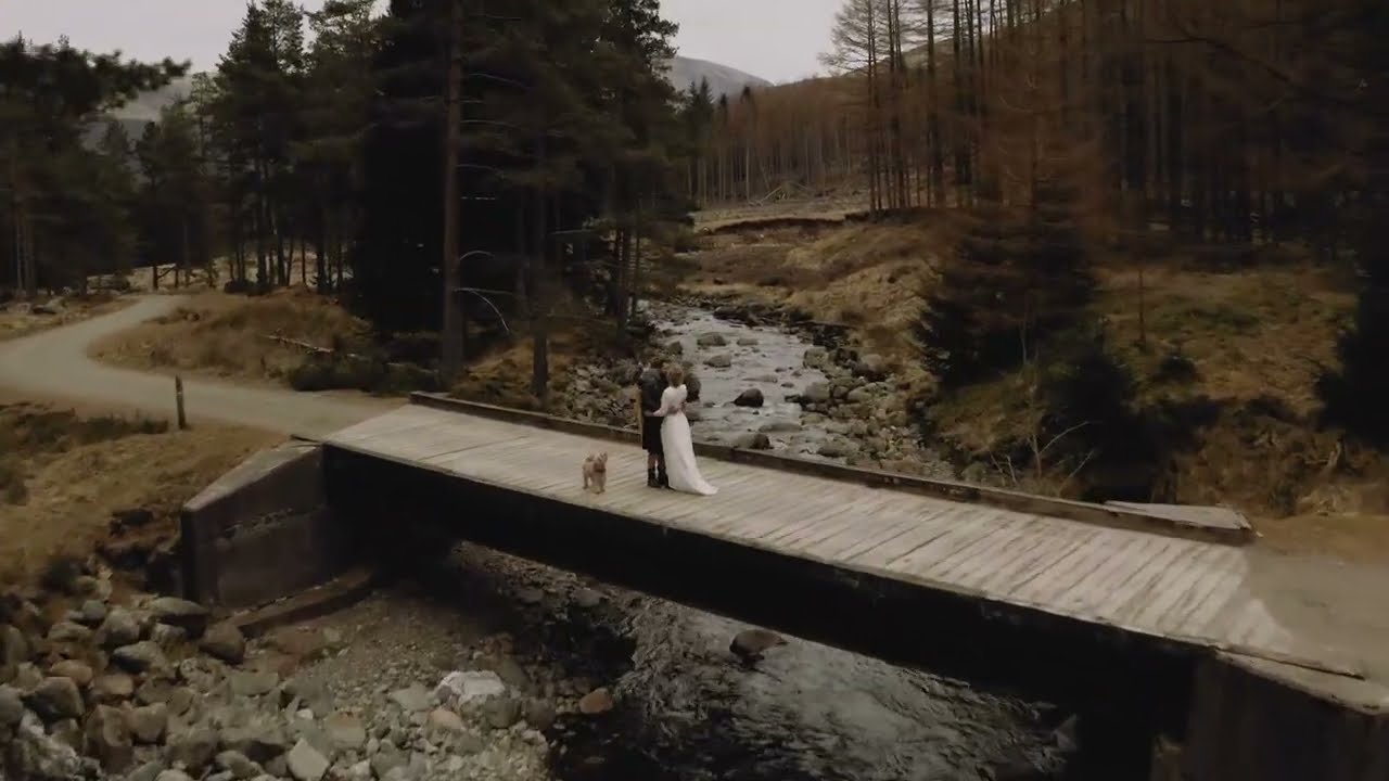 Beautiful Corrie Fee elopement Wedding Film | Cinemate Wedding Films Scotland