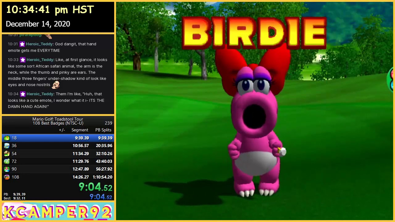MGTT: 108 Best Badges Speedrun - 1:06:37.30 (re-timed to 1:06:35.xx)