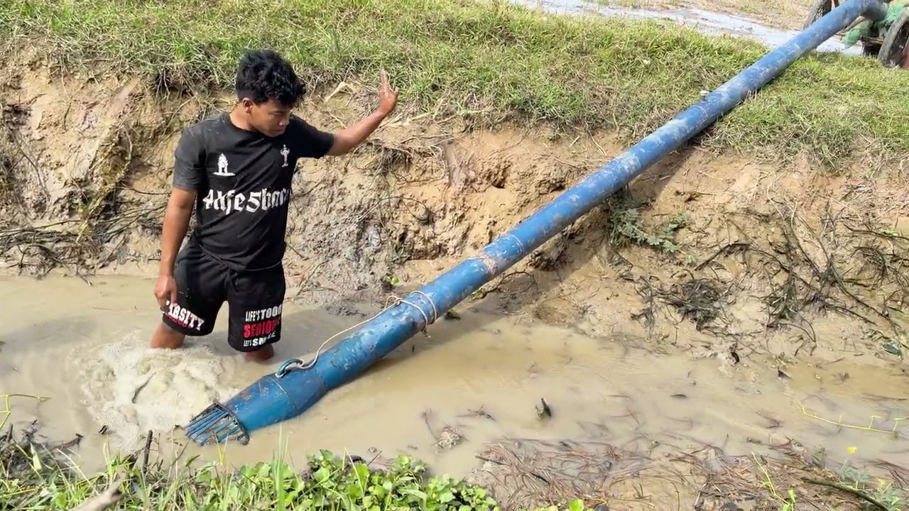 Pump canal to catch fish