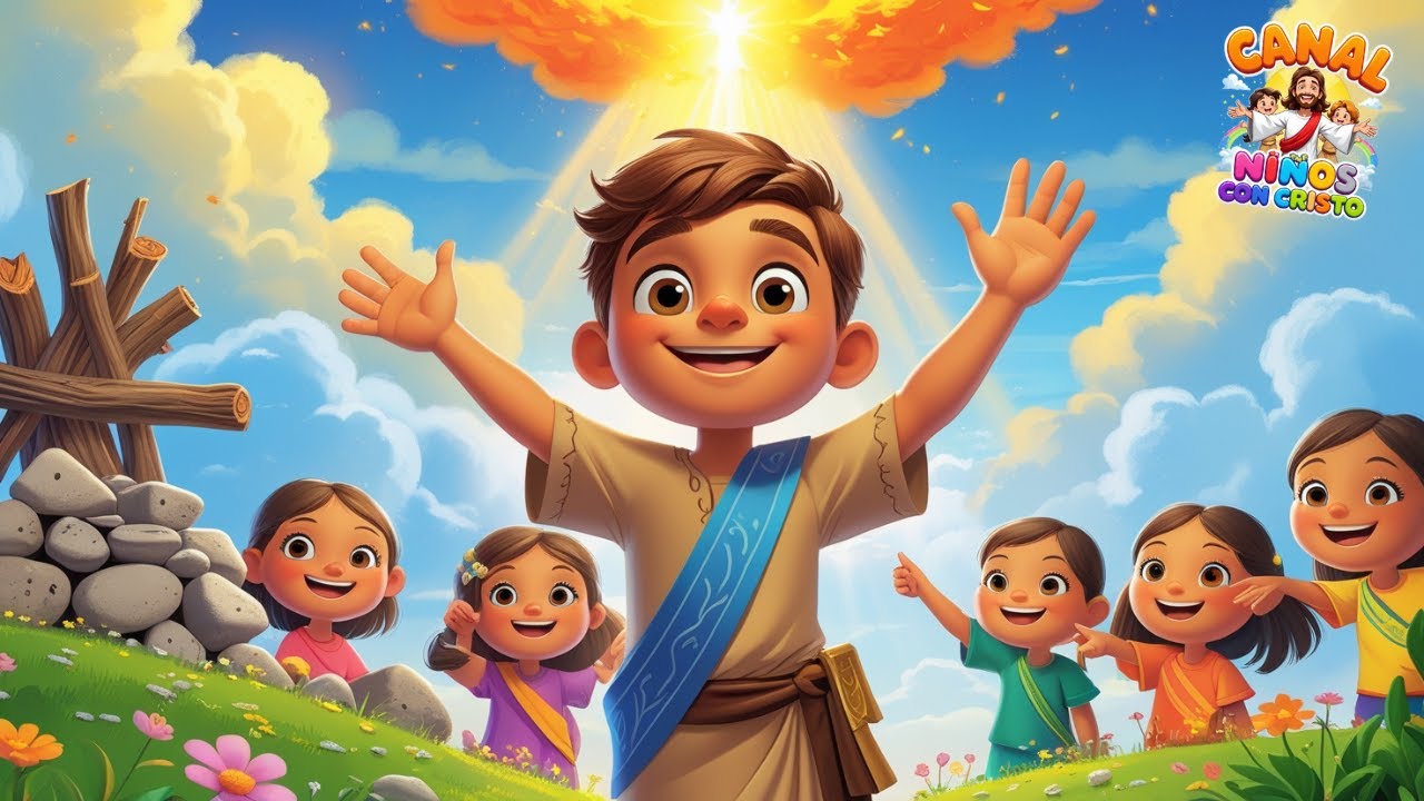 🔥 CANCIÓN INFANTIL: ELÍAS Y EL FUEGO DEL CIELO – ¡SÓLO EL SEÑOR ES DIOS! 