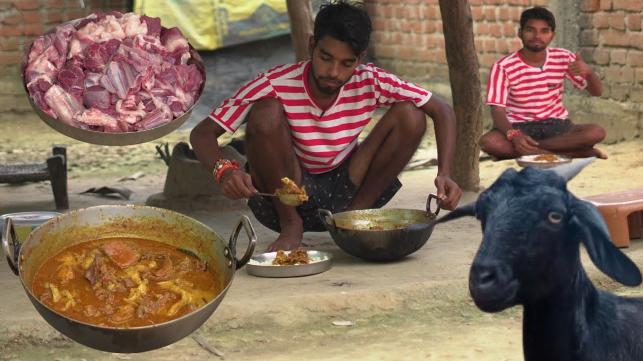 बकरा का मटन रेसिपी घर पर ऐसे बनाएं/How To Cook Goat Mutton Curry At Home/Mutton Curry Cooking