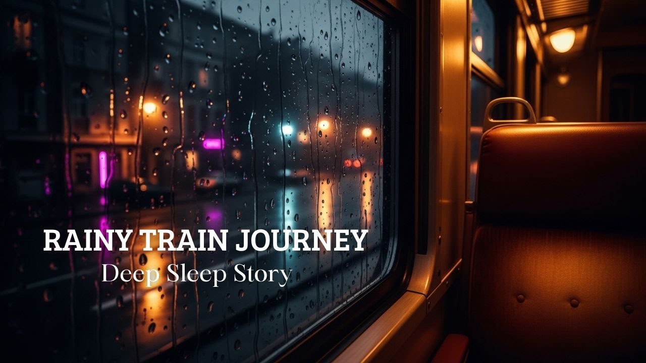 🌧️ Rainy Story for Deep Sleep 🌧️ A Slow Train Through the Sleeping City