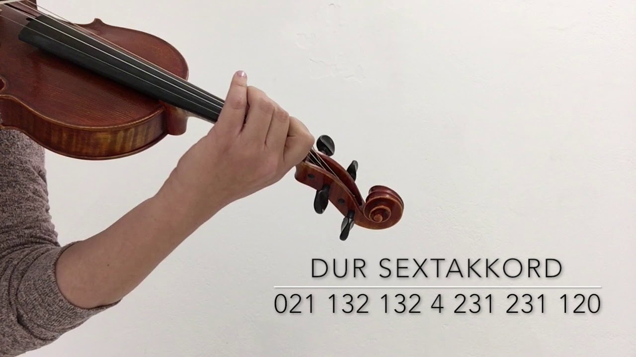 Unterrichtshilfe Violine G Dur Dreiklänge in 3 Oktaven