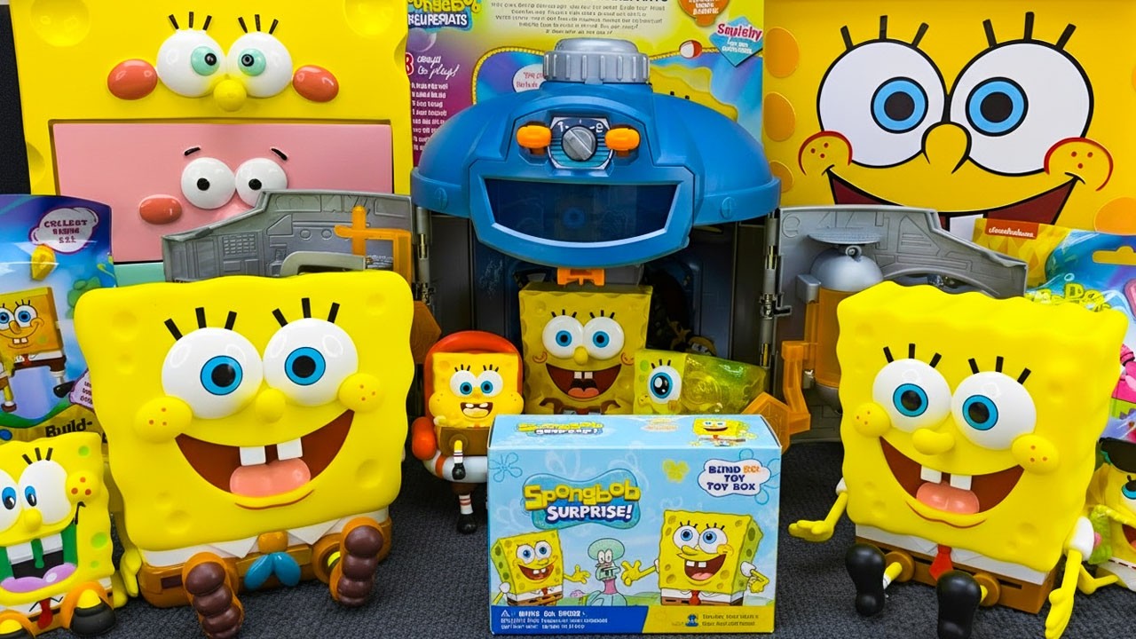 ASMR 62 Minutes SPONGEBOB SquarePants Oddly Satisfying Unboxing Toy Surprises | Unboxing Playset 🧽