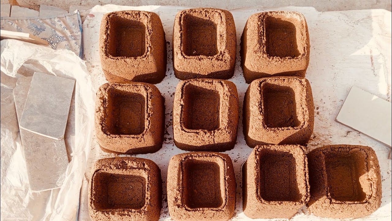 ASMR || gritty orange handmade bricks 🧱 crumbling HBD @RelexingAsmr TikTok subscriber 🎂||