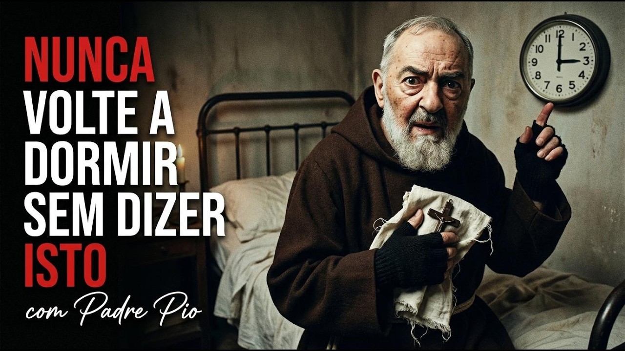 PADRE PÍO REVELA: Diga Estas 5 Palavras à Cruz Ao Acordar às 3 AM