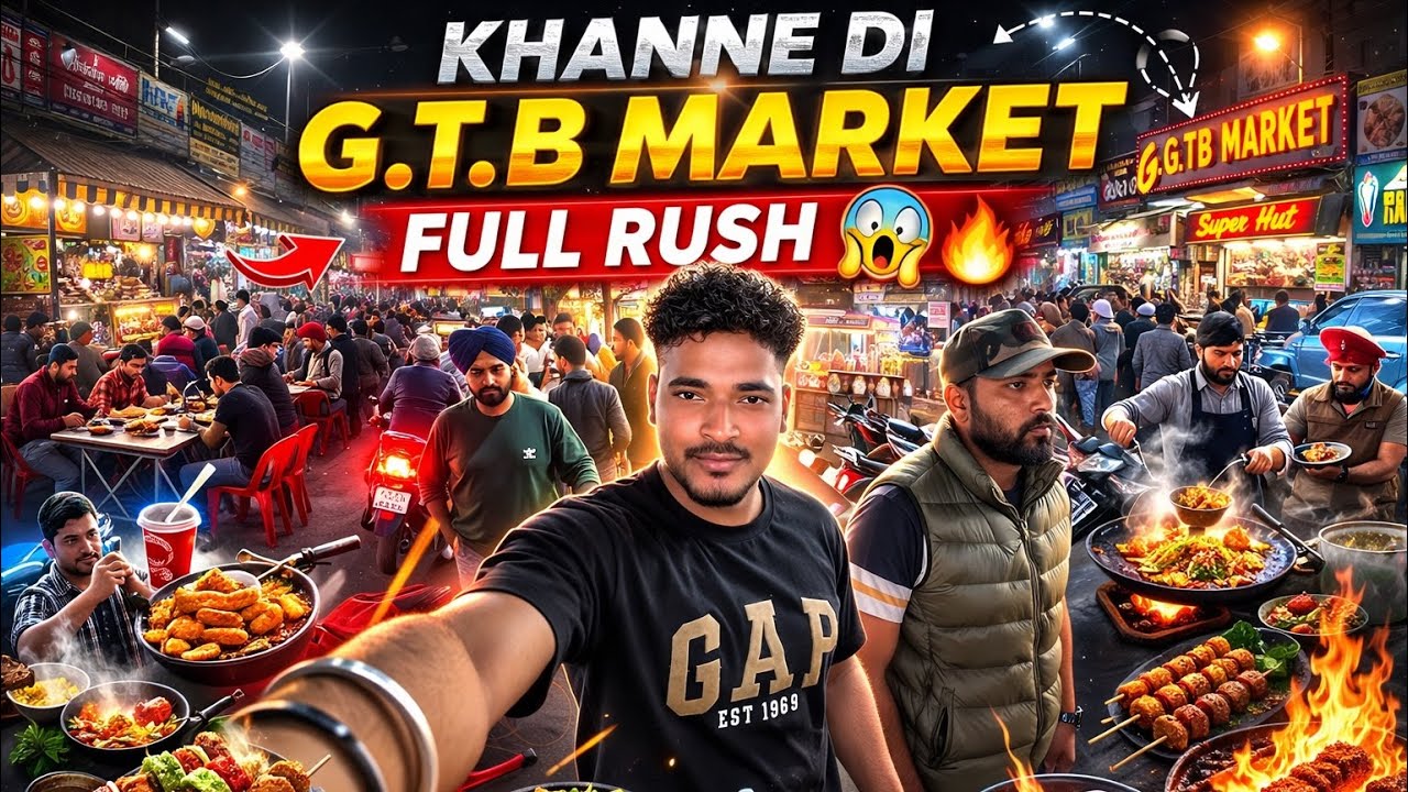 KHANNE DI G.T.B MARKET FULL RUSH 😱🔥Night Vlog