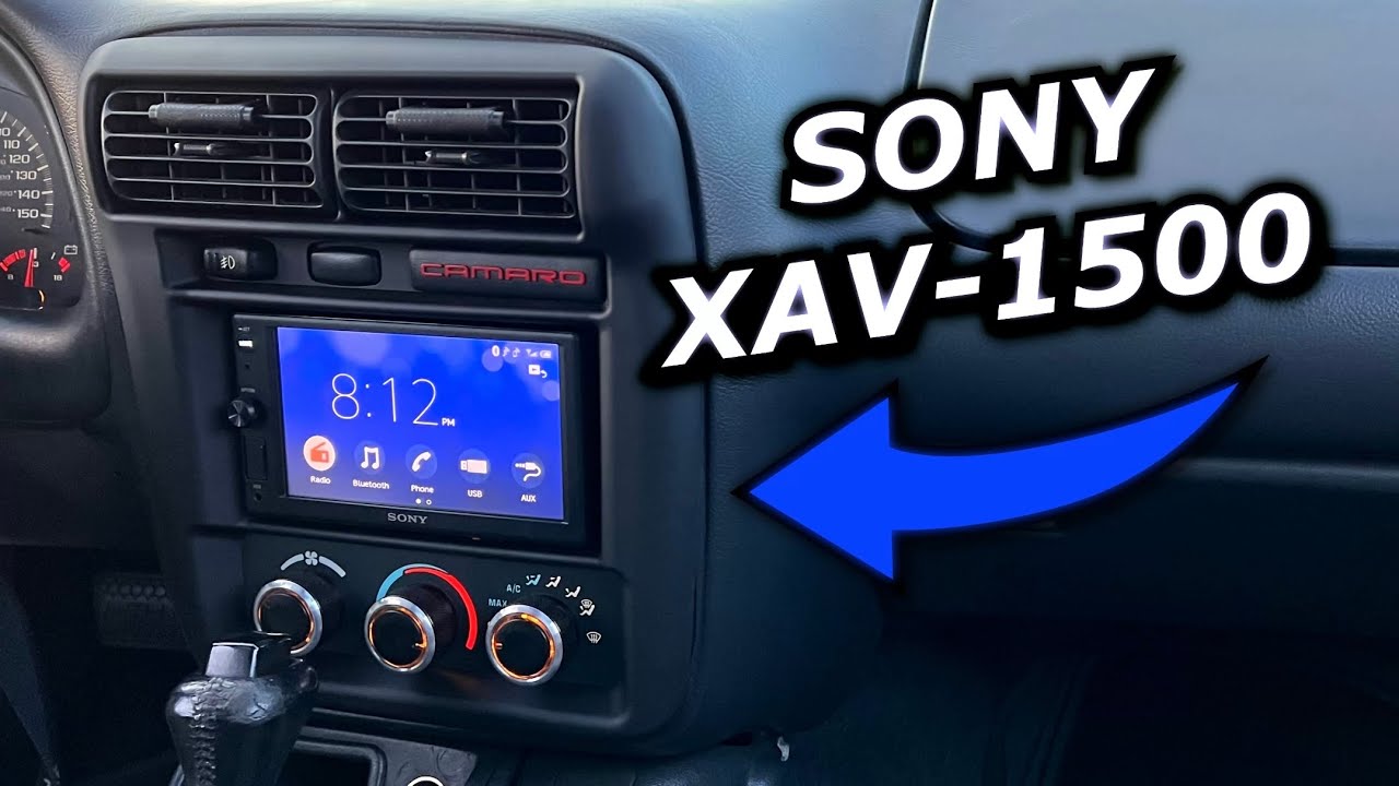 Double Din Radio Install in My 4th Gen Camaro – Sony XAV-1500 Upgrade!