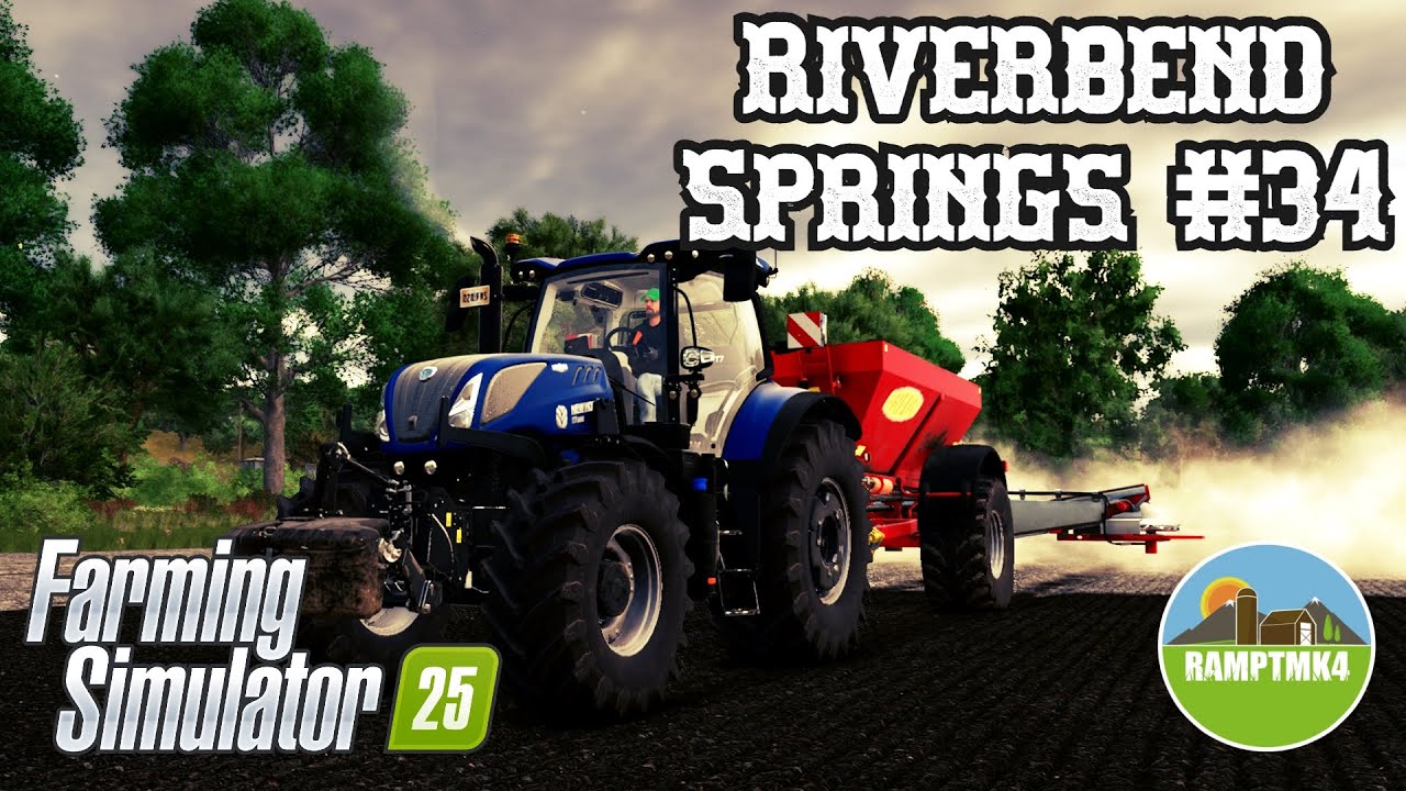 Riverbend Springs #34 Lime and fert  Farming Simulator 25 Lets Play #fs25
