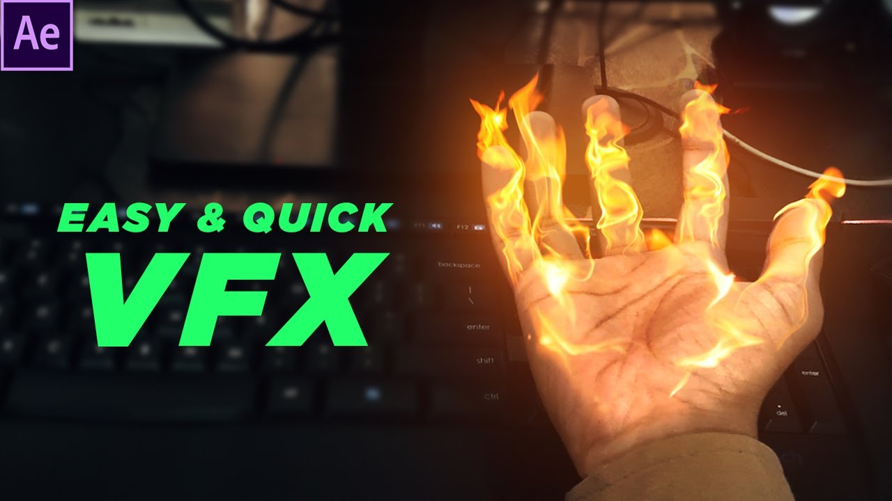 Учебное пособие по базовым визуальным эффектам After Effects | Визуальные эффекты для ручного огн...