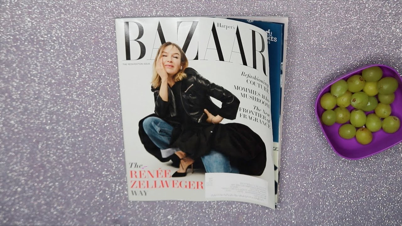 The Renee Zellweger Way Magazine ASMR Green Grapes Eating Sounds