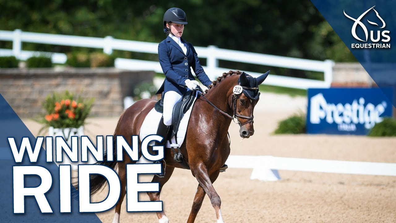 USEF Pony Rider Dressage National Championship Winner: Lucie Bacon and Bonnaroo