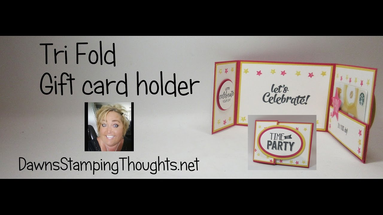 Tri Fold gift card holder