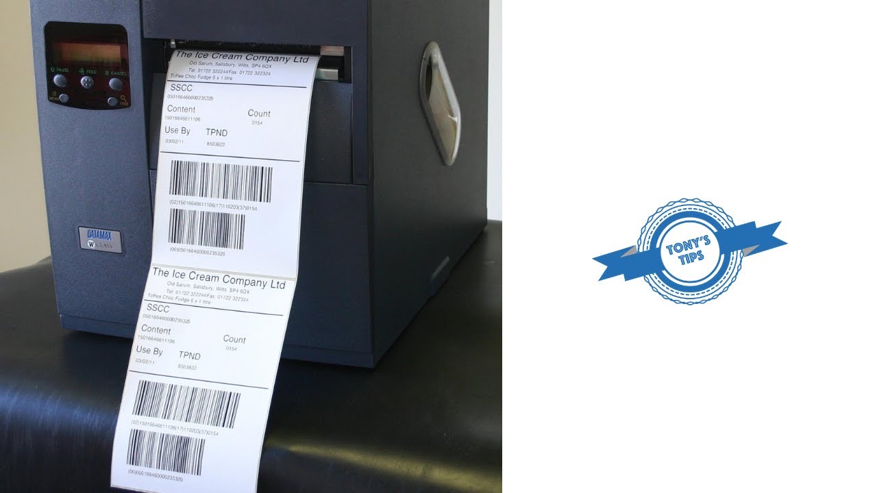 041 Tony's Tips // SSCC Labels