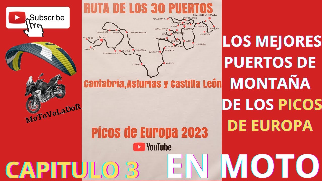EL mejor TRACK de España en MOTO | 10 PUERTOS Y 3 DESFILADEROS | PICOS DE EUROPA | CAP 3