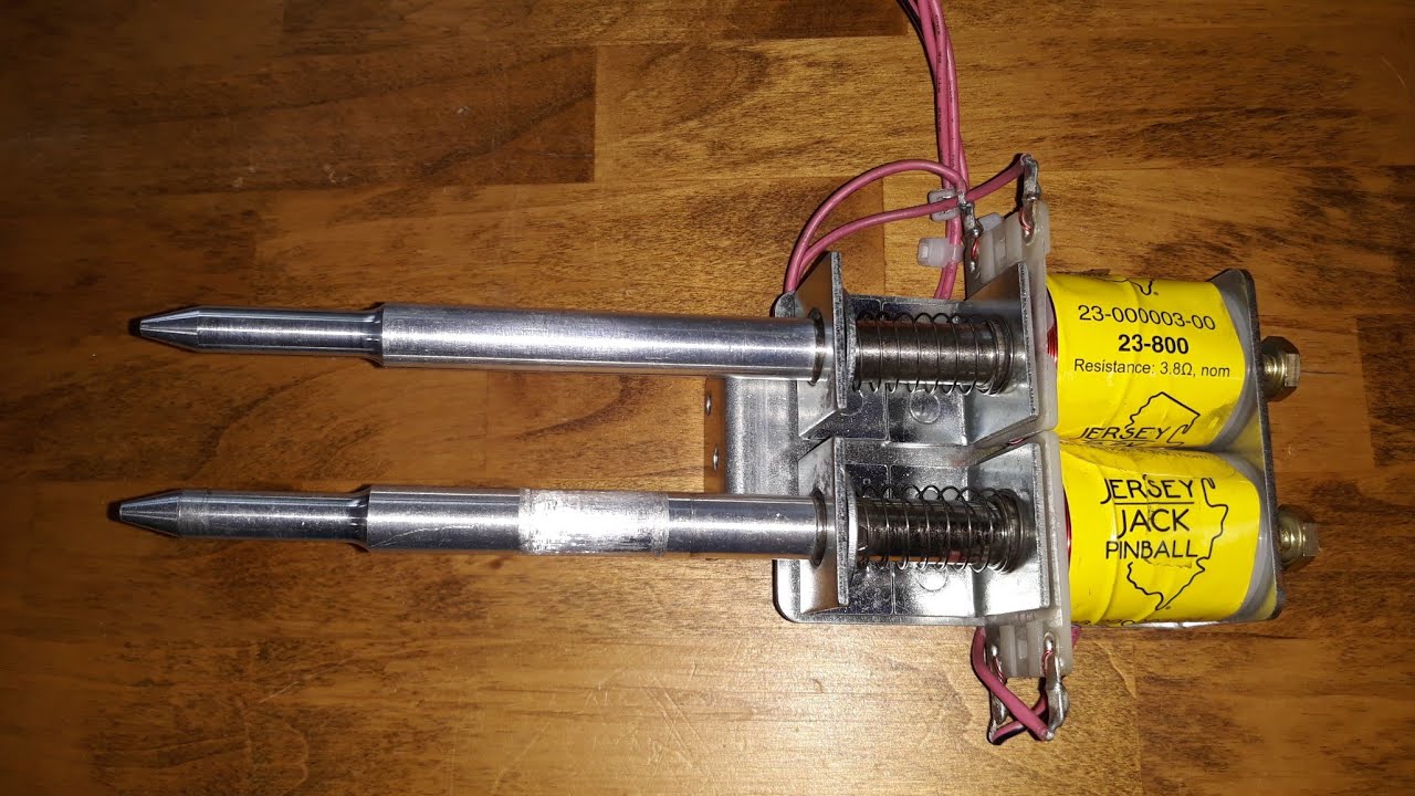 JERSEY JACK GUNS N ROSES PINBALL GUITAR RAMP LOCK PLUNGER REBUILD