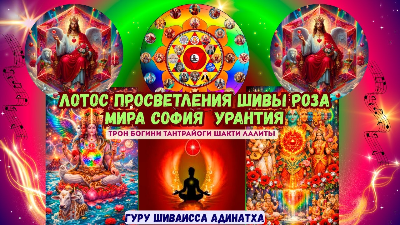 Лотос Просветления Шивы Роза Мира София  Урантия трон Богини Тантрайоги Шакти Лалиты