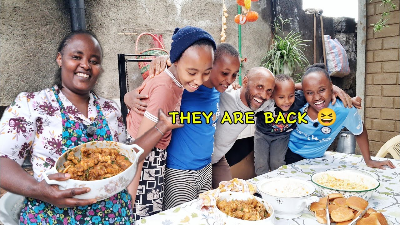 They Are Finally Back ❤️🏡 | A Village Family Feast 🍗