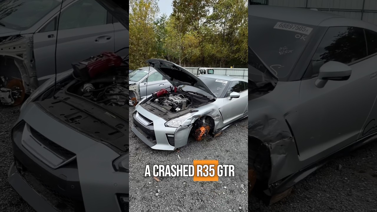 Мы нашли модернизированный R35 GTR на аукционе по утилизации 👀