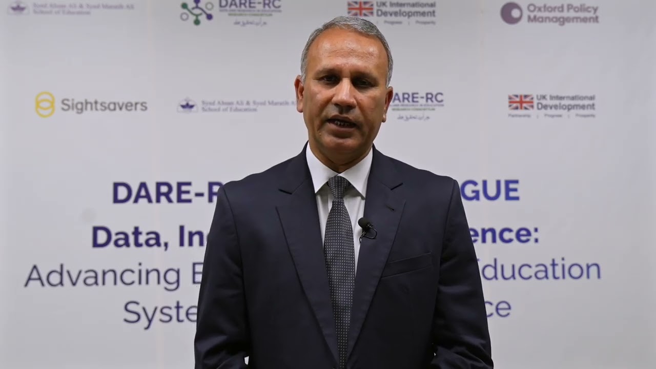 Dr. Zahid Majeed |  DARE-RC Policy Dialogue | Data, Inclusion and Resilience