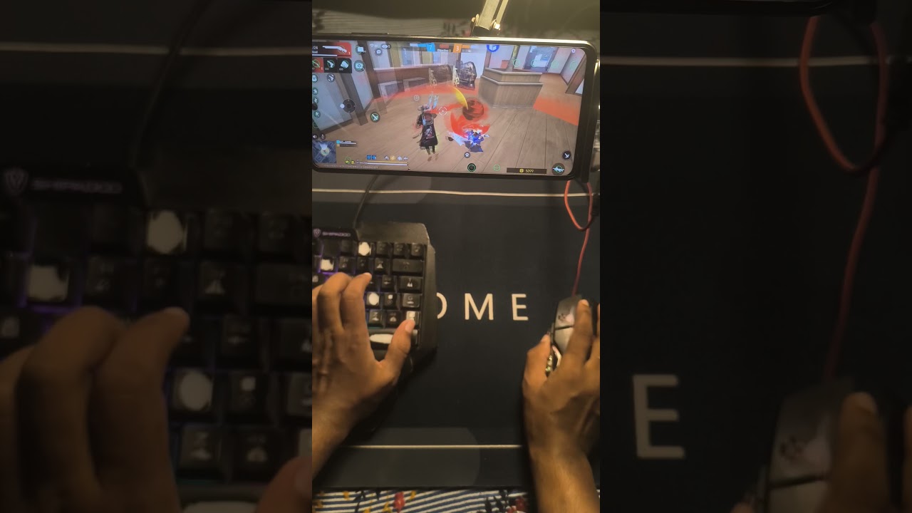 How to play free fire with keyboard mouse in mobile | ⌨️ 🖱📱 full setup without app no activation