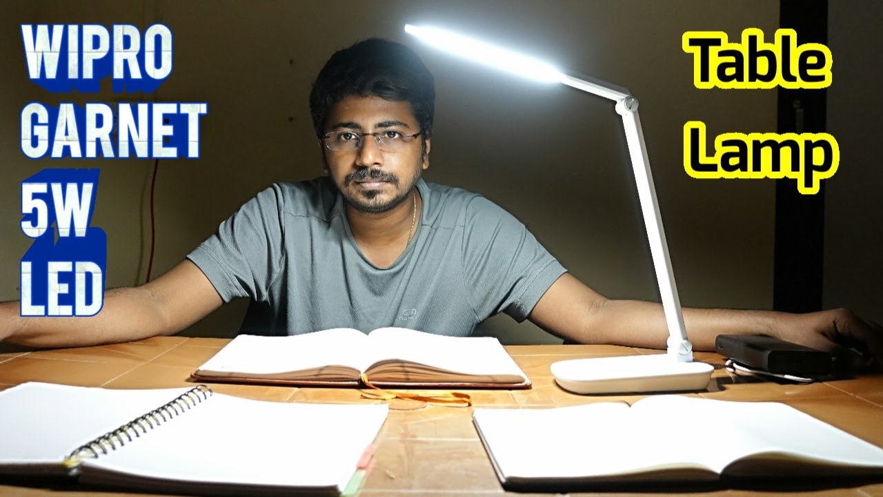 Wipro 5W LED Table Lamp with Smooth Dimming | Study Lamp in India