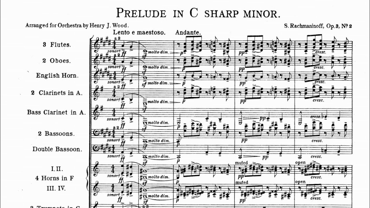 Sergei Rachmaninoff (orch. Henry Wood) - Prelude in C Sharp Minor, Op. 3 No. 2