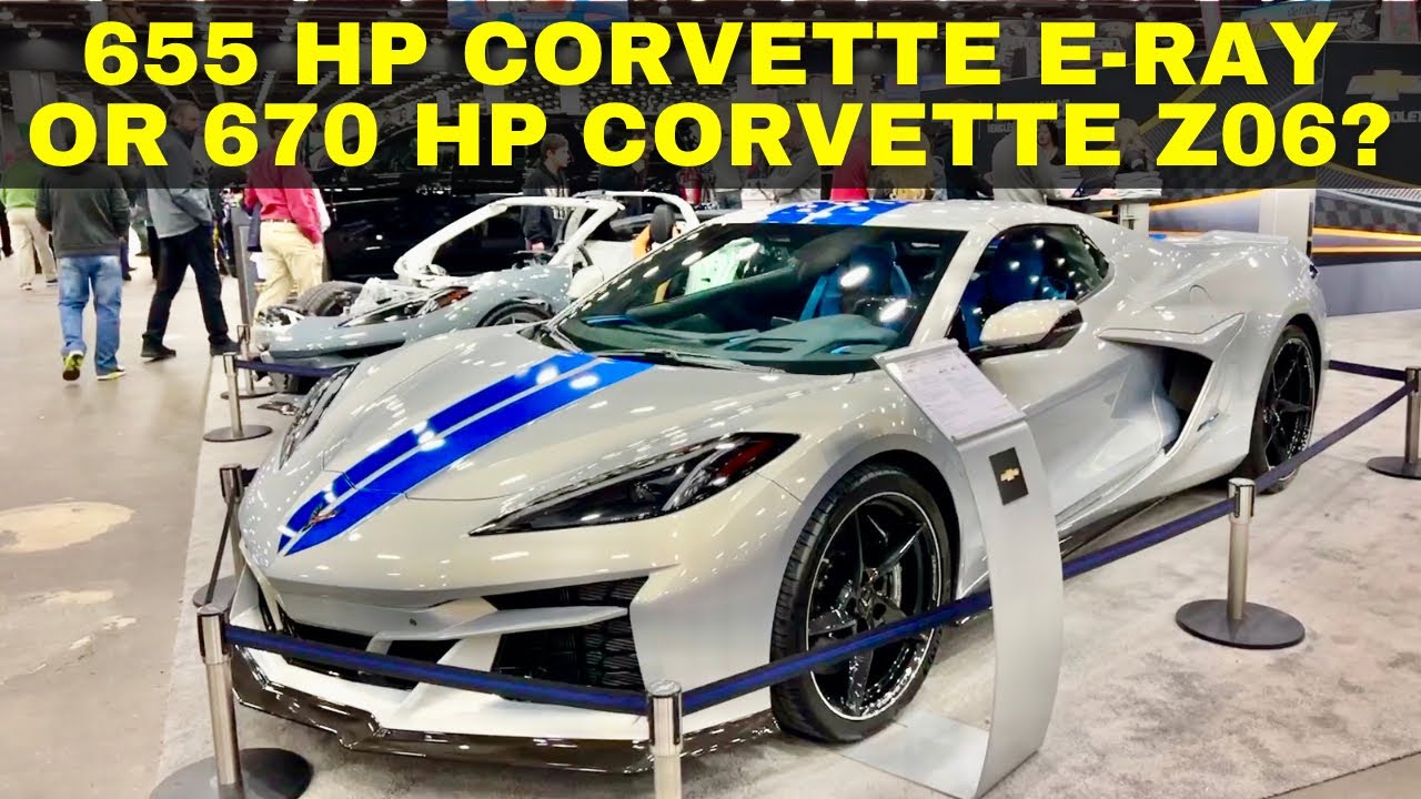 655 Horsepower Chevy CORVETTE E-Ray AWD Hybrid vs 670 Horsepower RWD Flat Plane Crank CORVETTE Z06!