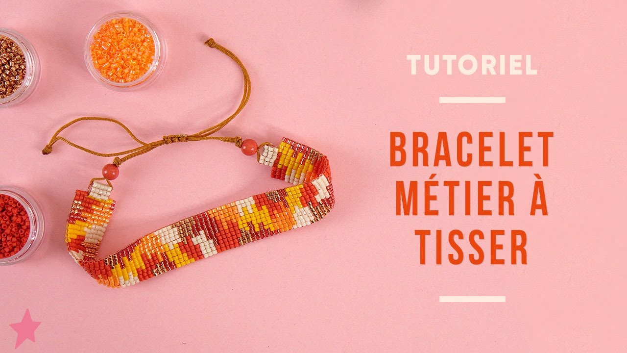 TUTORIEL | Bracelet Miyuki au Métier à Tisser avec Tubes en Perles et Noeud Coulissant