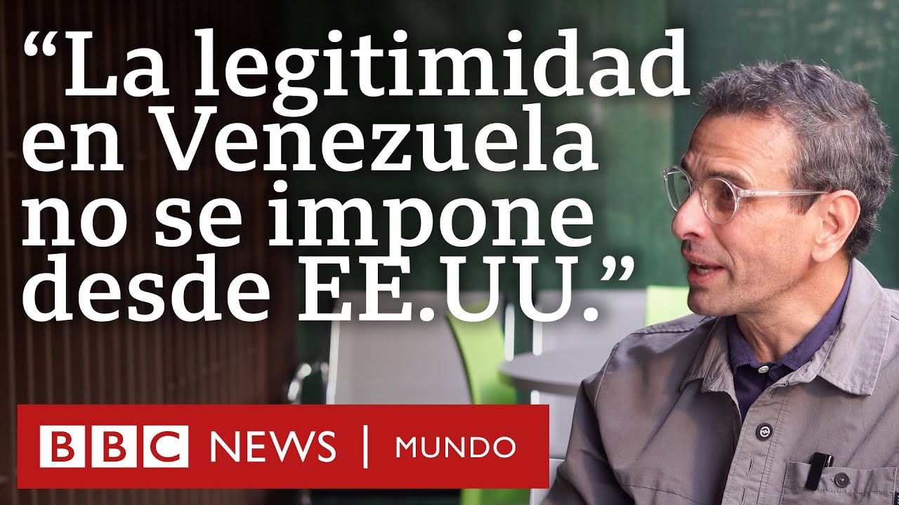 “La legitimidad en Venezuela no se impone desde EE.UU.”: Henrique Capriles habla con BBC Mundo