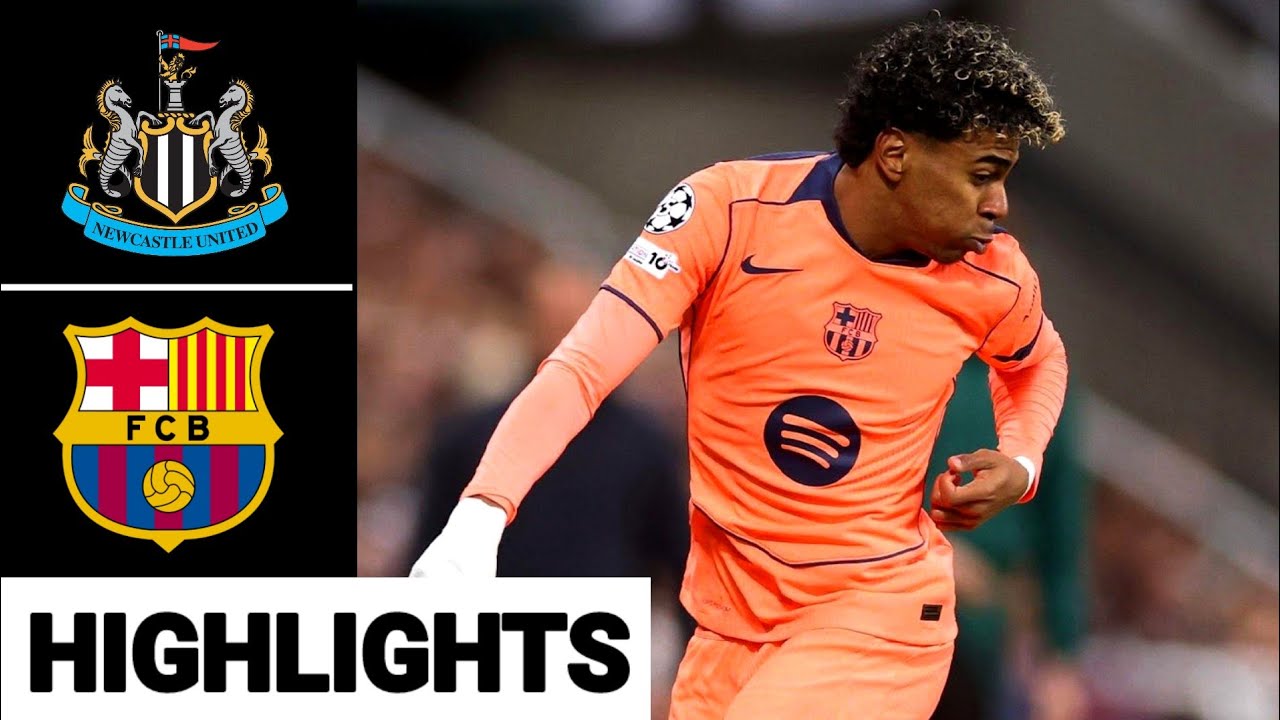 Newcastle vs Barcelona Highlights | UEFA Champions League 2025/26