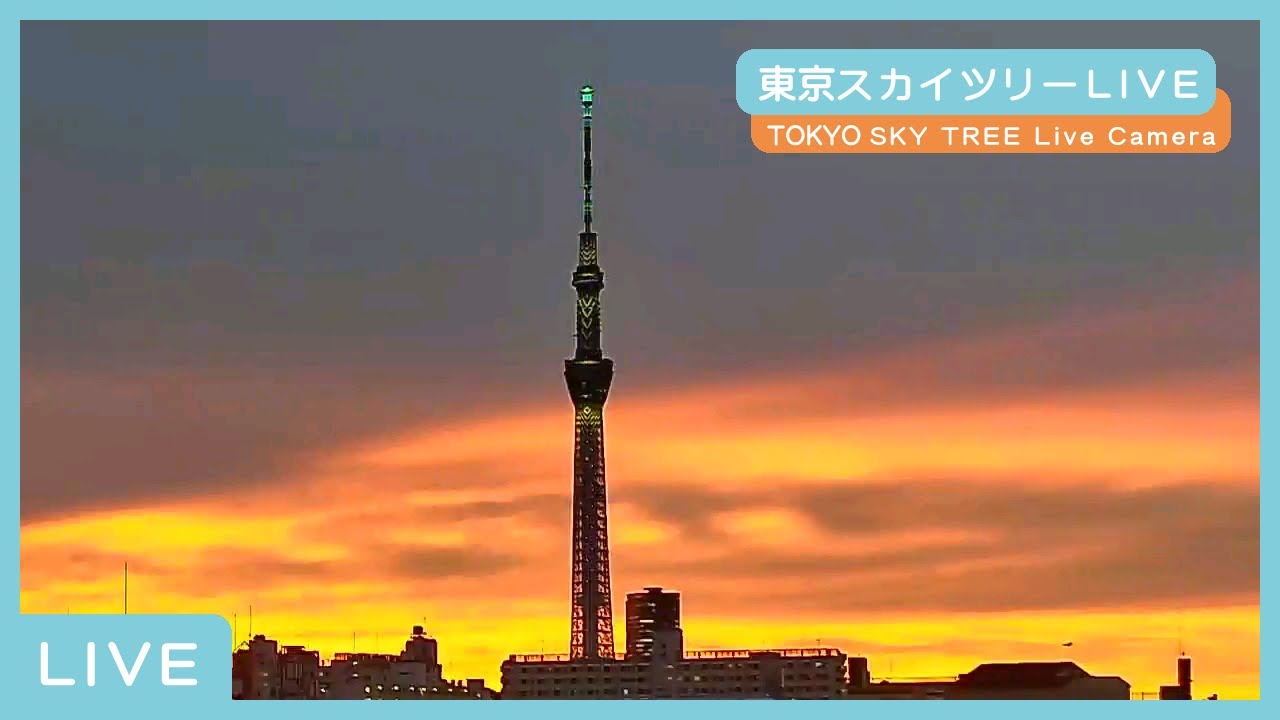東京スカイツリーライブカメラ【江戸川区】TOKYO SKY TREE Live Camera #防犯カメラ