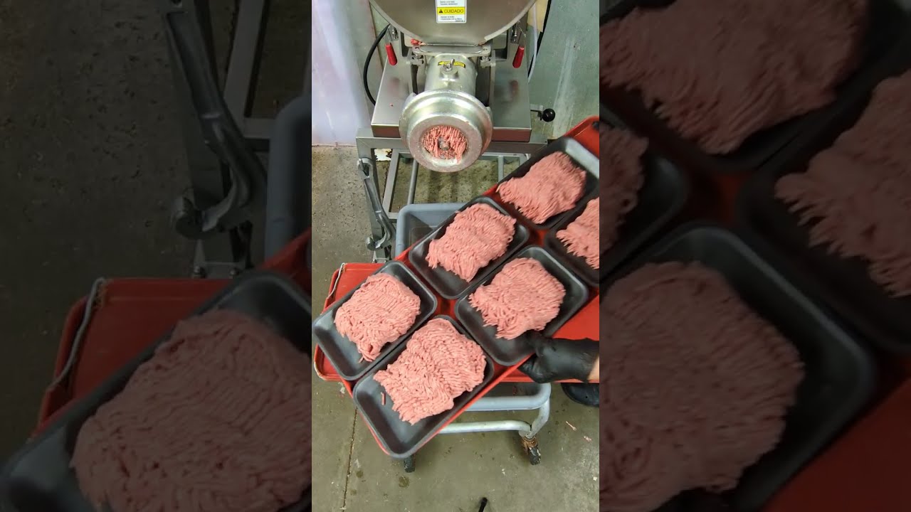 Grinding beef trim