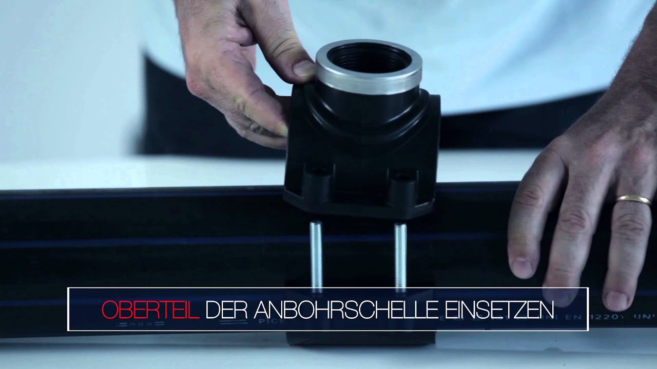 Installation Anbohrschellen